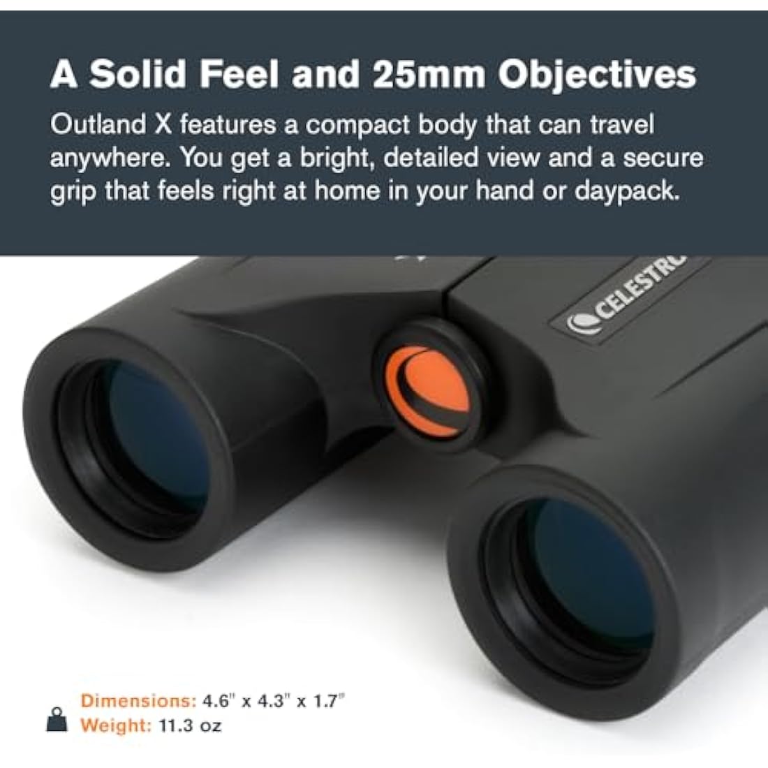 Celestron Outland X 10x25 Compact Binoculars – Waterproof & Fogproof
