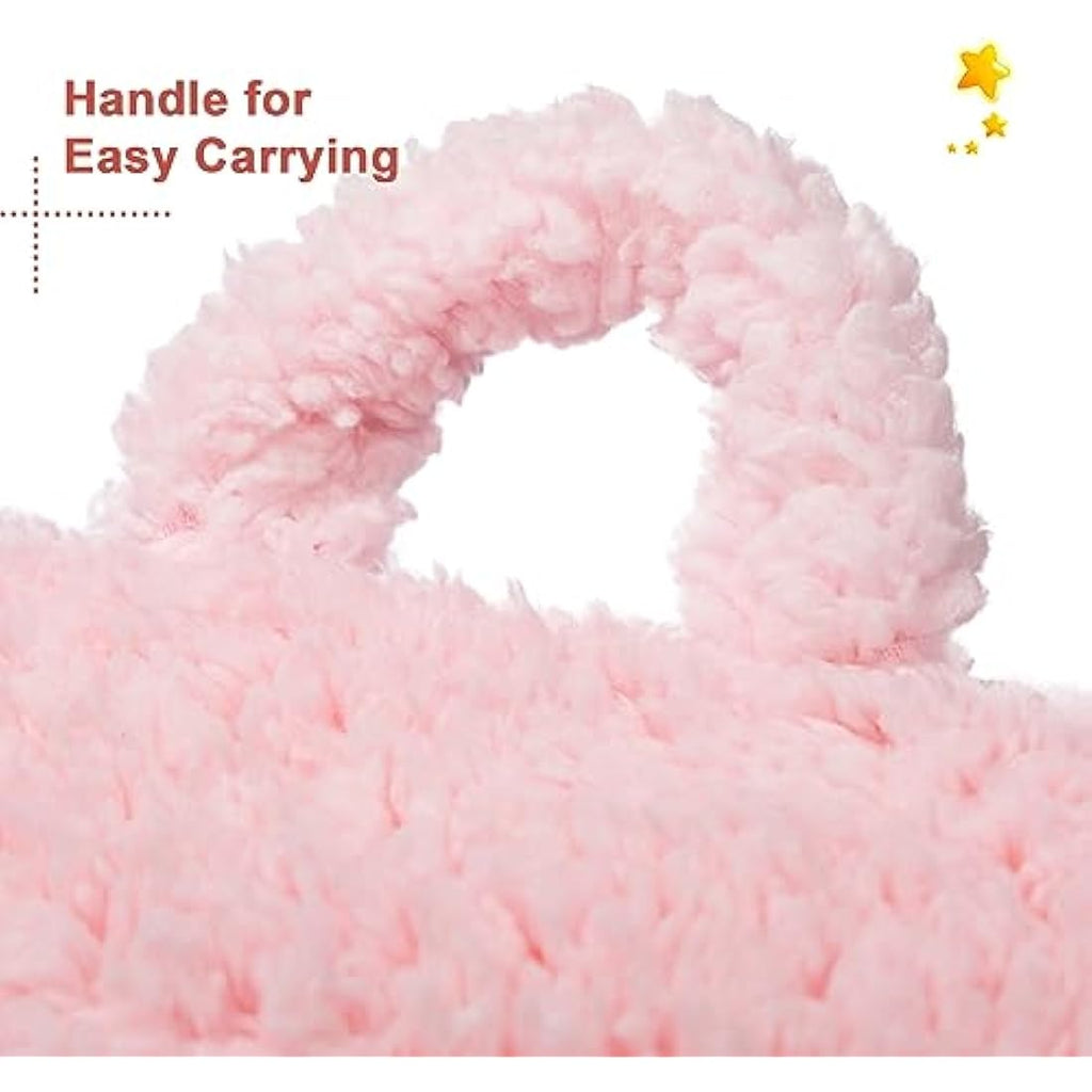 BEJOY Kids Sherpa Foam Chair – Ultra-Soft Toddler Reading Couch, Pink