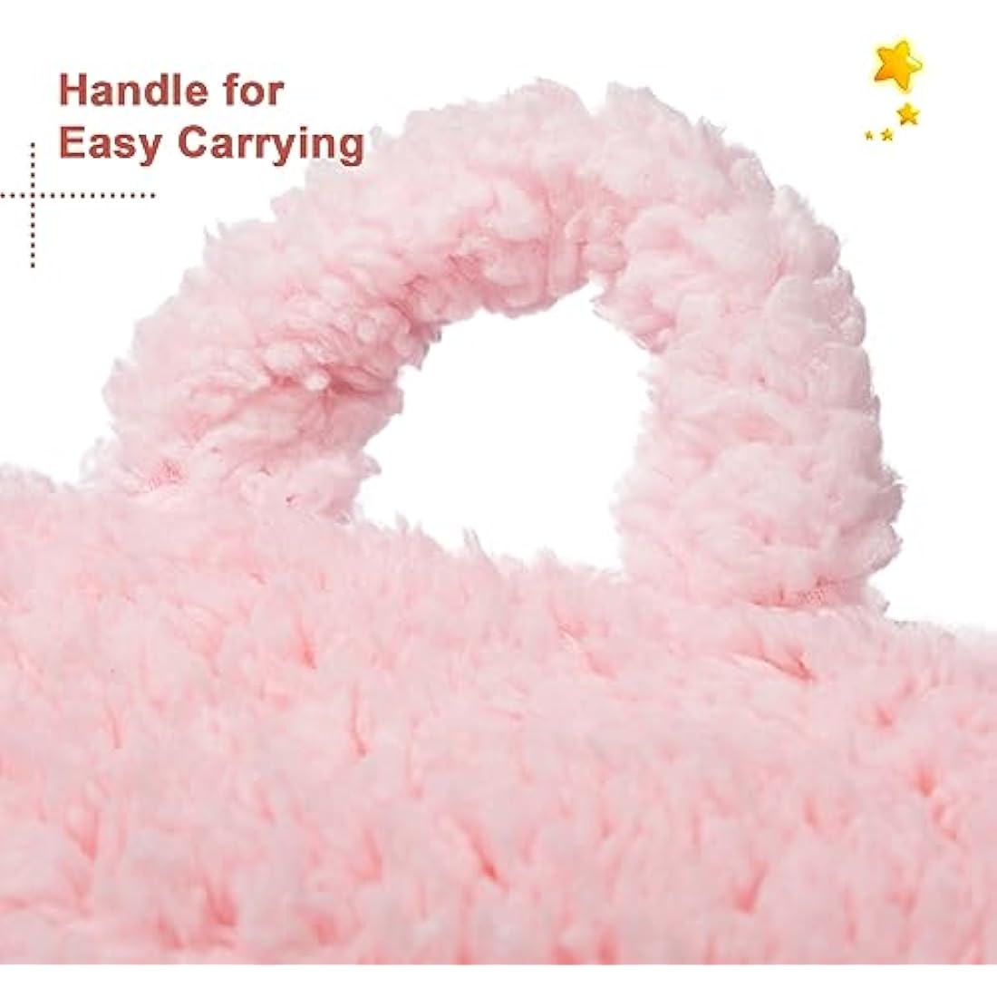BEJOY Kids Sherpa Foam Chair – Ultra-Soft Toddler Reading Couch, Pink