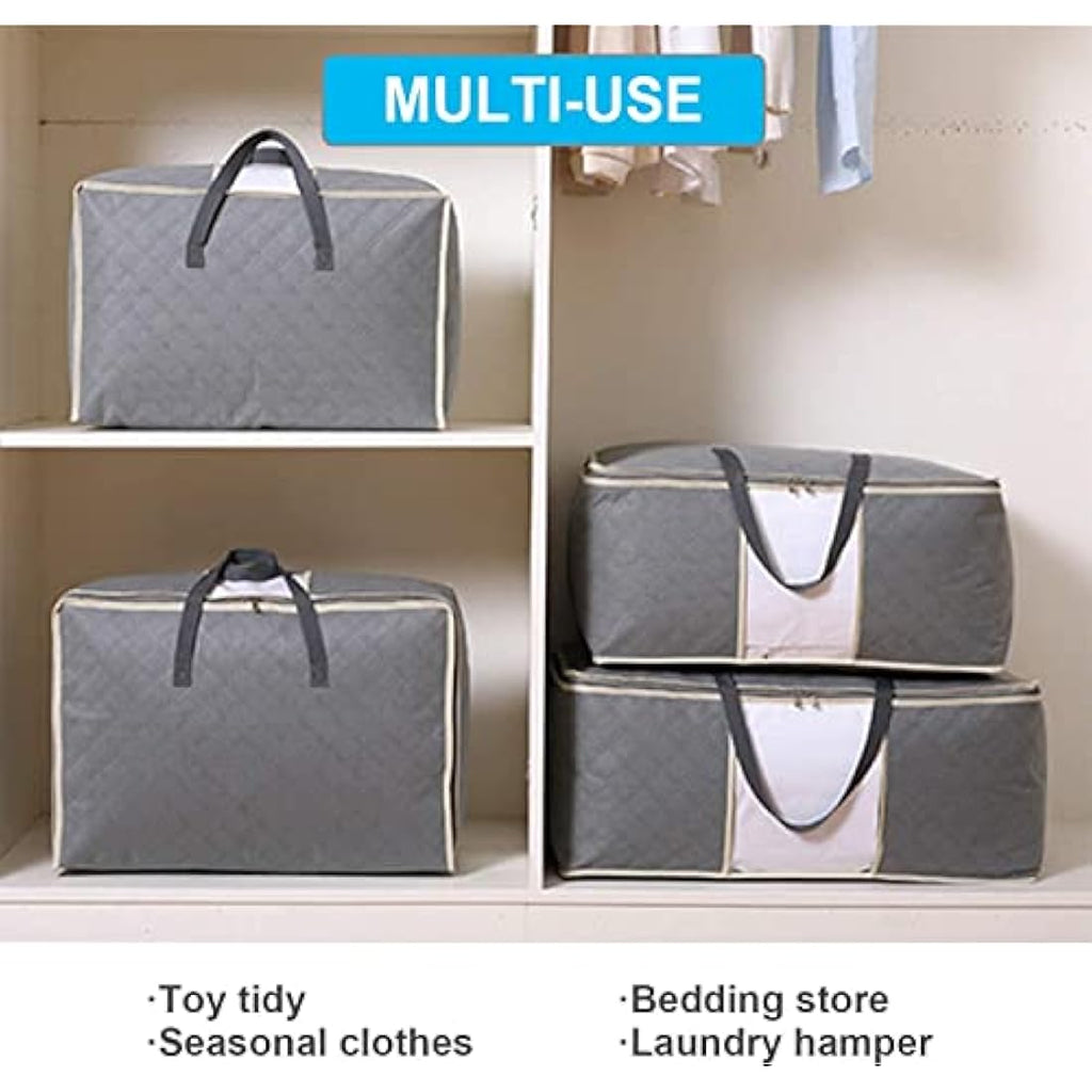 Astoryou 105L Large Storage Bags | 3-Pack Breathable Duvet & Bedding Bags