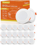 Tomosu Ultra Slim LED Downlights IP44 Waterproof 2700K Warm White - 20 Pack
