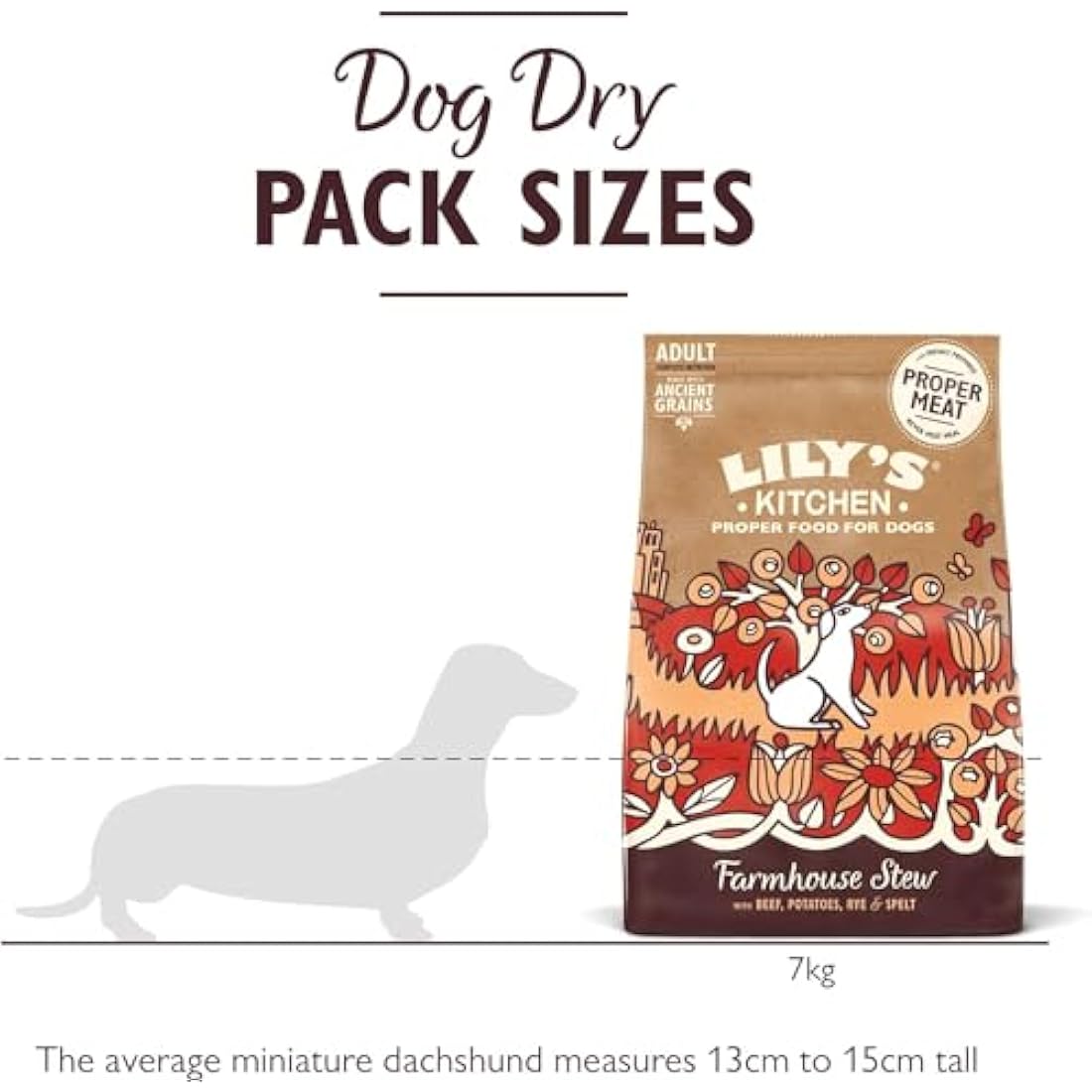 Lily’s Kitchen Beef Stew Dry Dog Food with Ancient Grains - 7kg