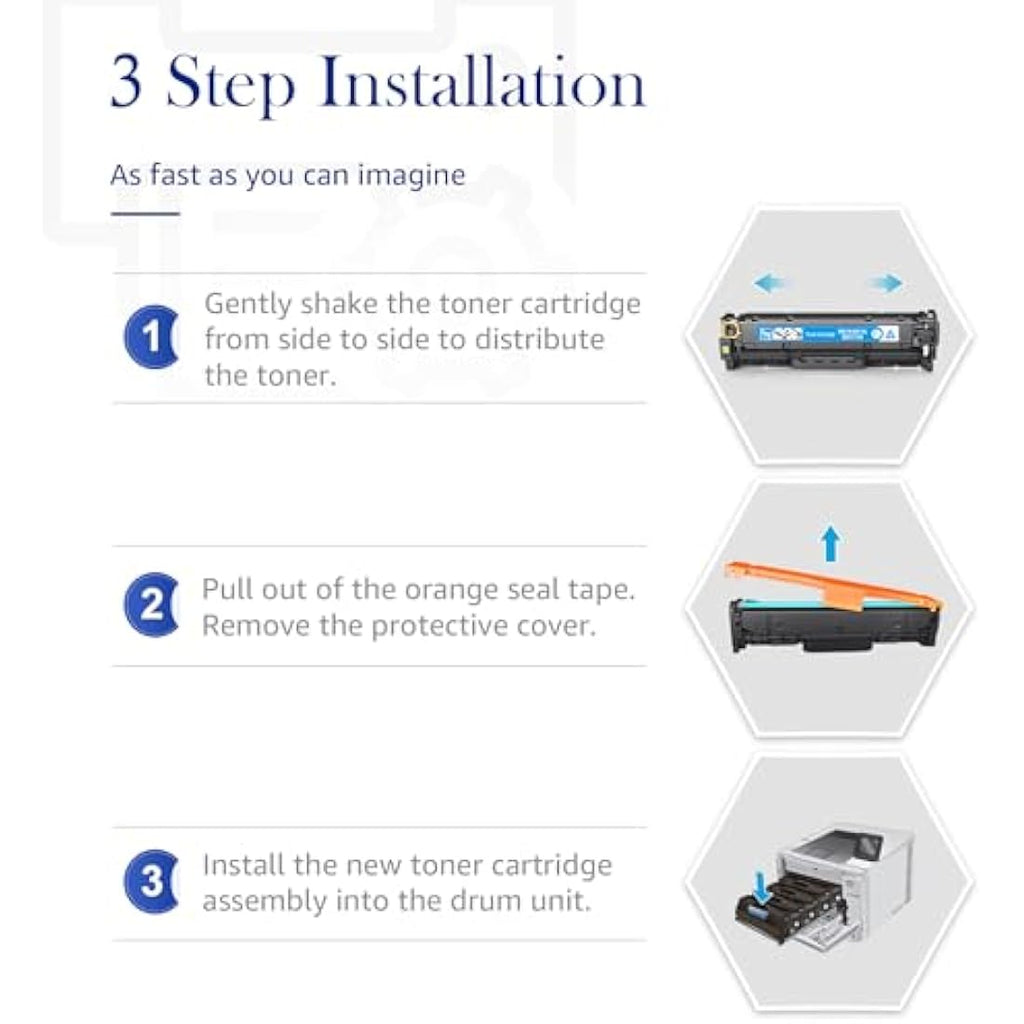 STAROVER 305X 305A Remanufactured Toner Cartridge for HP LaserJet Pro (4-Pack)
