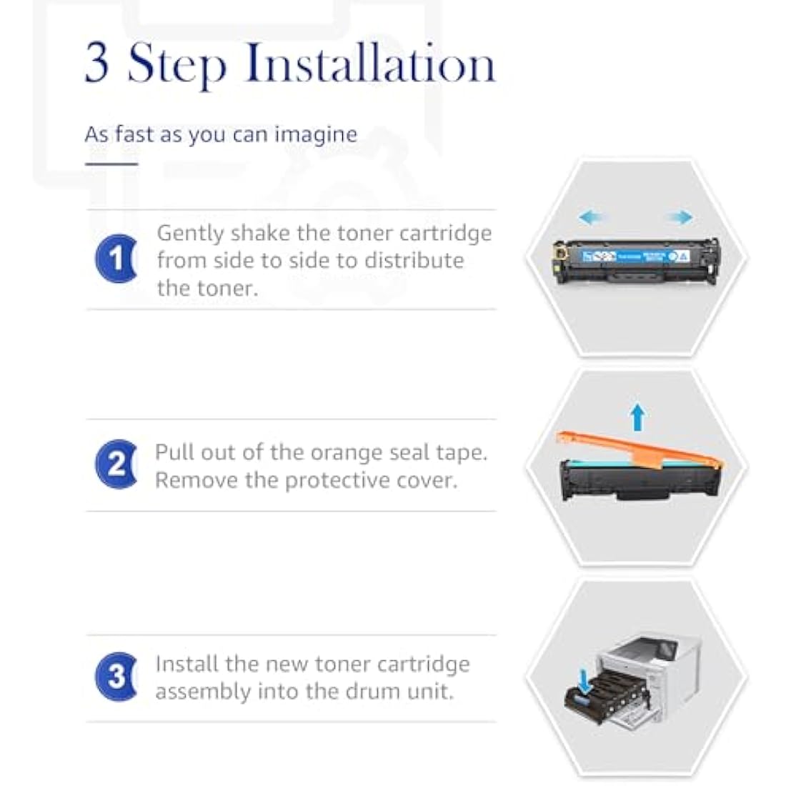 STAROVER 305X 305A Remanufactured Toner Cartridge for HP LaserJet Pro (4-Pack)