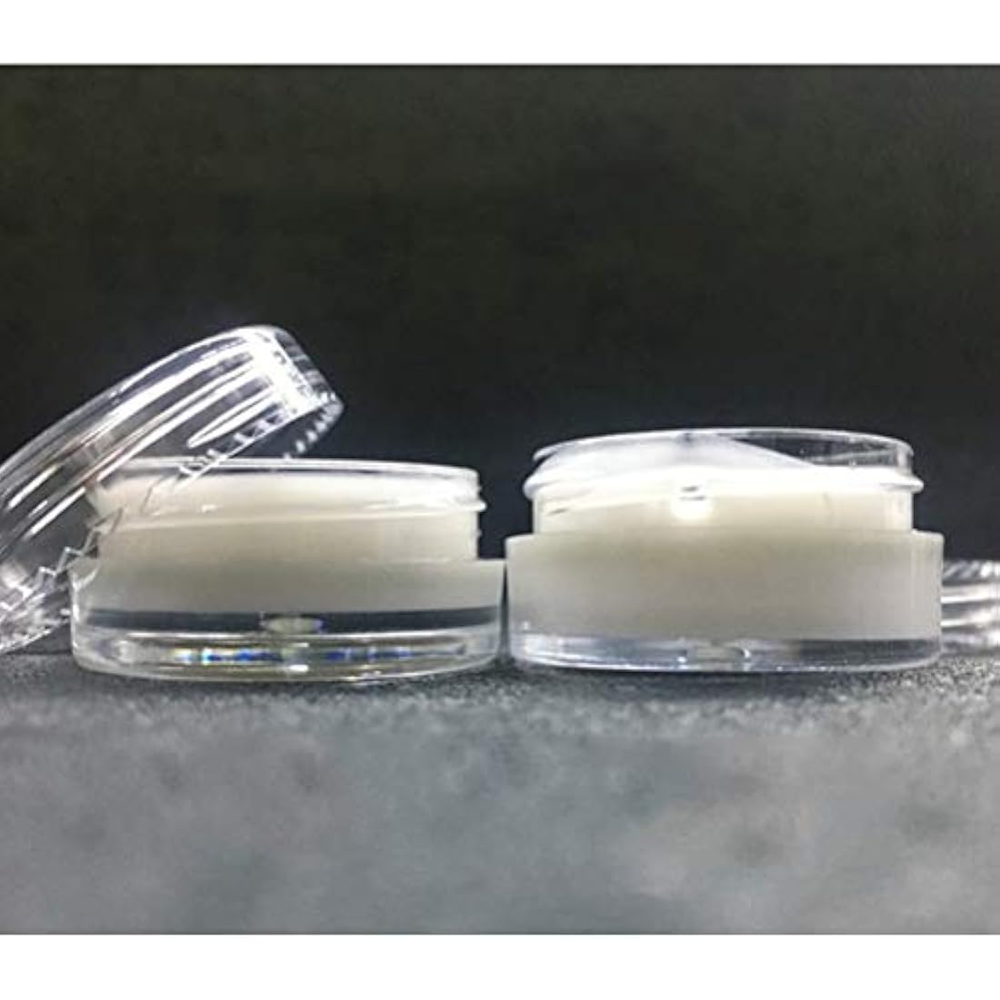 kuou 50 Pcs Empty Cosmetic Jars – 5ml Clear Plastic Sample Containers