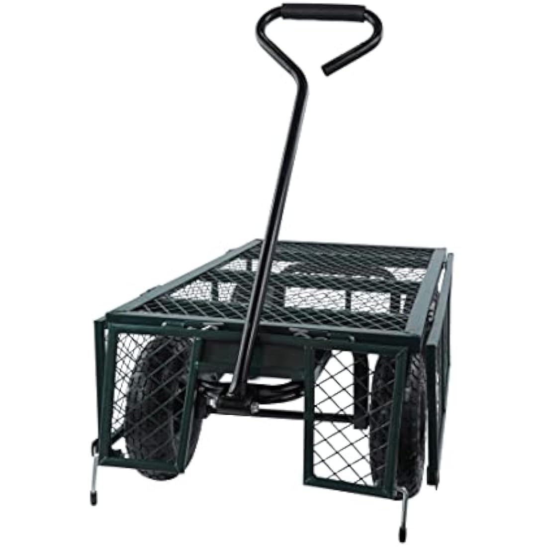 MOUNTALL Heavy Duty Garden Cart – 350kg Steel Mesh Utility Wagon