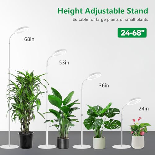 Aumtrly Floor Standing LED Grow Light | Full Spectrum Tall Plant Lamp