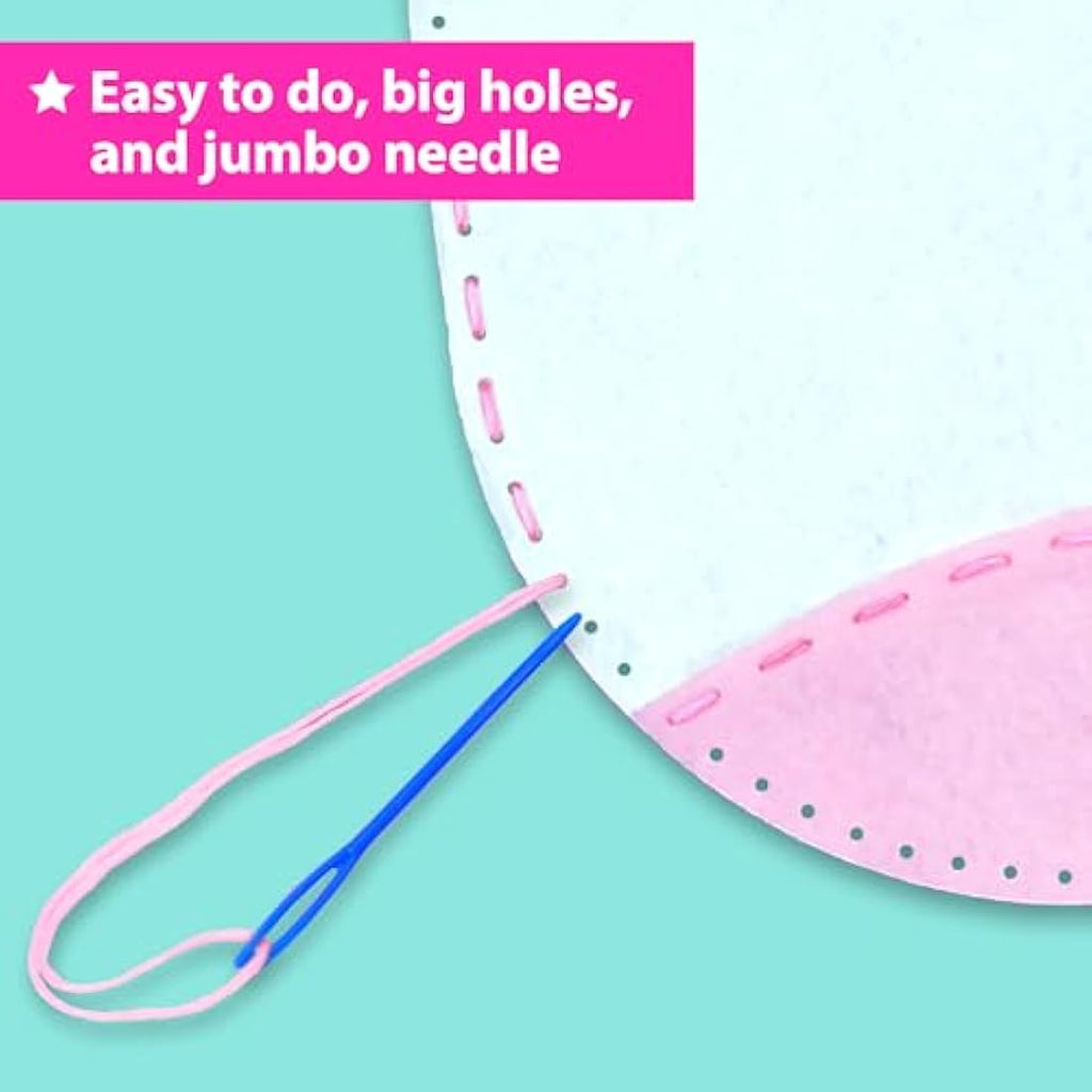 KRAFUN Kids Unicorn Sewing Kit – Beginner Felt Craft Kit with 5 DIY Projects