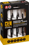 Roughneck 6-Piece Parallel Pin Punch Set | Chrome Vanadium 1.5-8mm