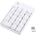 VBESTLIFE Wireless Numeric Keypad – 2.4GHz 18-Key USB Numpad for Laptop