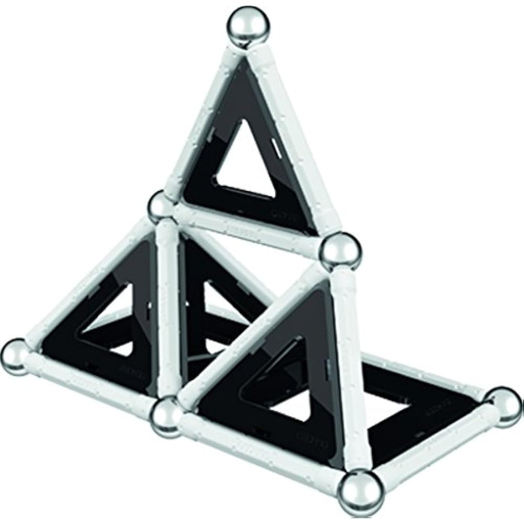 Geomag Black & White Magnetic Construction Set - 68 Piece STEM Toy