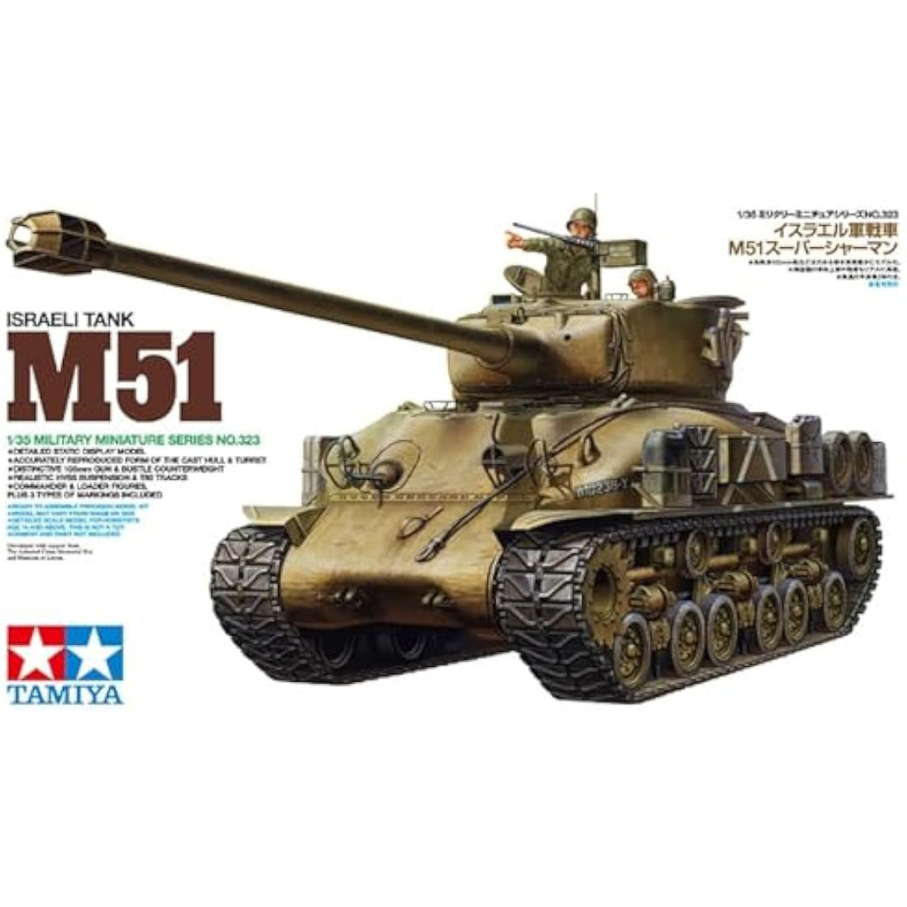 Tamiya 1:35 Israeli Tank M51 Super Sherman – 105mm Modellbausatz