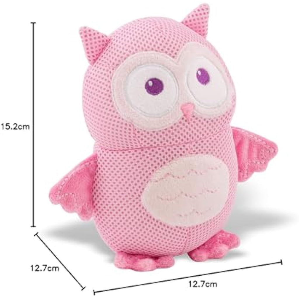 BreathableBaby Owl Soft Toy – Hypoallergenic Breathable Plush Rattle