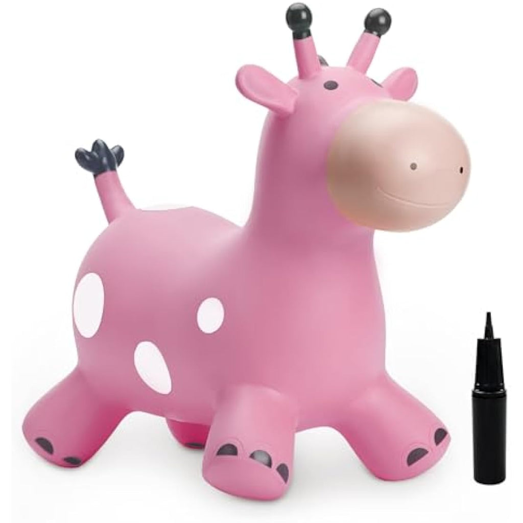 Inflatable Giraffe Bouncy Horse Hopper – Toddler Ride-on Toy