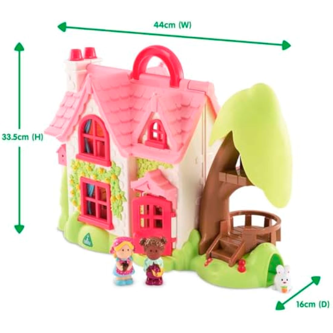 Early Learning Centre Happyland Cherry Cottage Dolls House with Figures