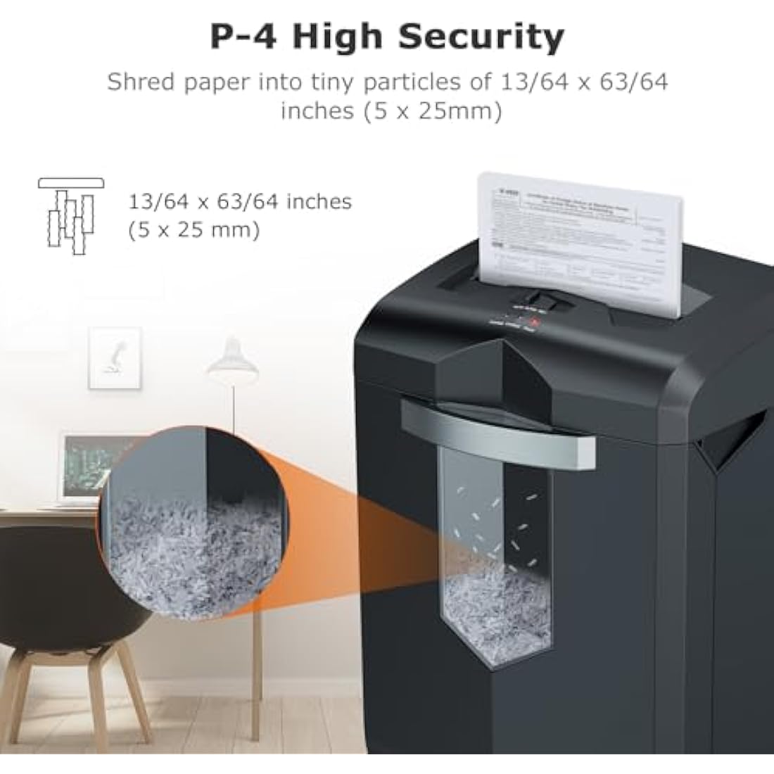 Bonsaii 18-Sheet Heavy Duty Cross Cut Paper Shredder | 60-Min Run Time