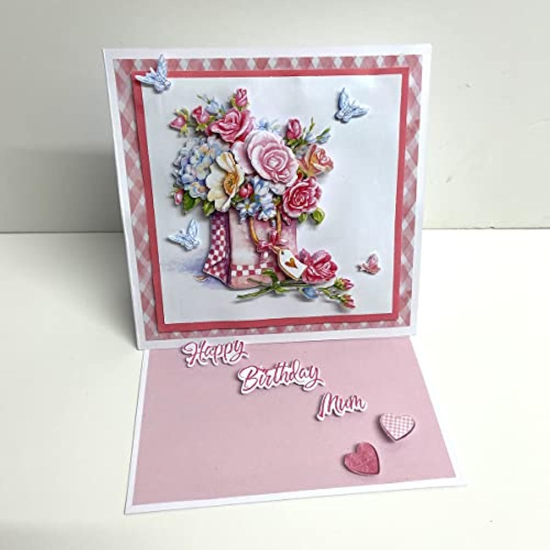 Katy Sue Designs Floral 3D Die-Cut Decoupage Sheets for Card Making - 24 Pack