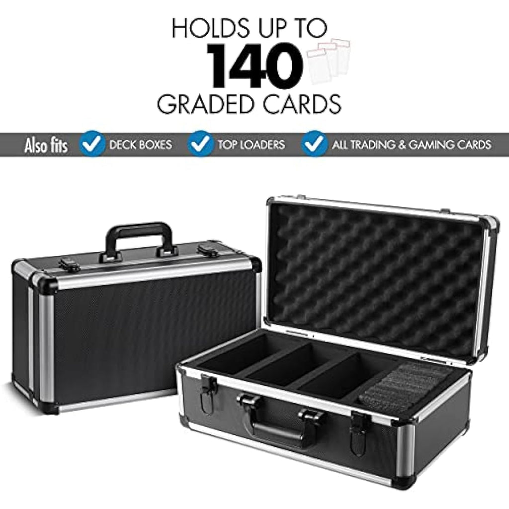FunGuys Graded Card Storage Box | Aluminum Case for PSA, BGS & SGC