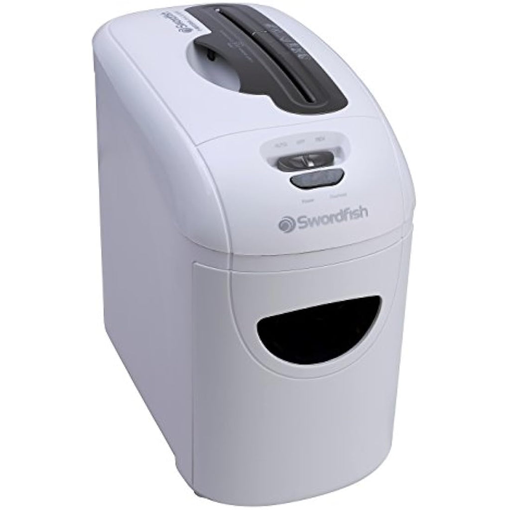 Swordfish X-Securia 800XC 8-Sheet Cross-Cut Paper Shredder – White