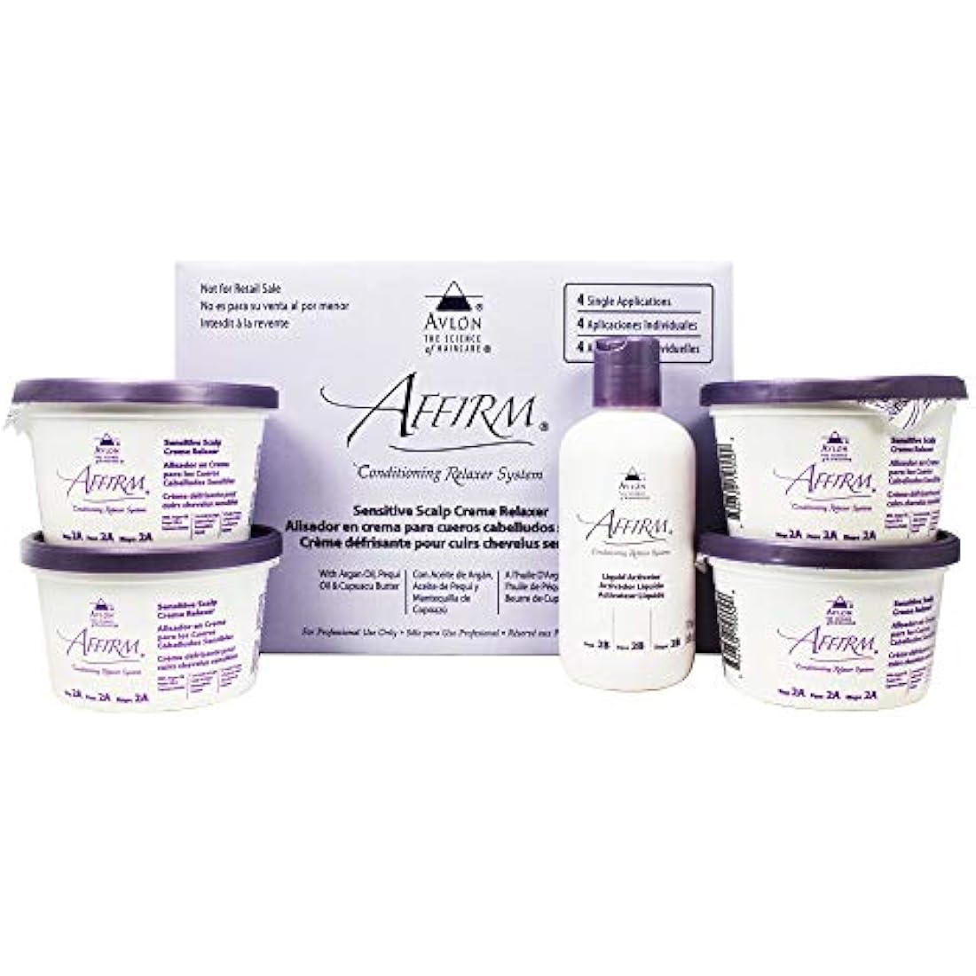 Affirm Hair Relaxer Kit – Professional Mild/Normal Strength, 4 Applications