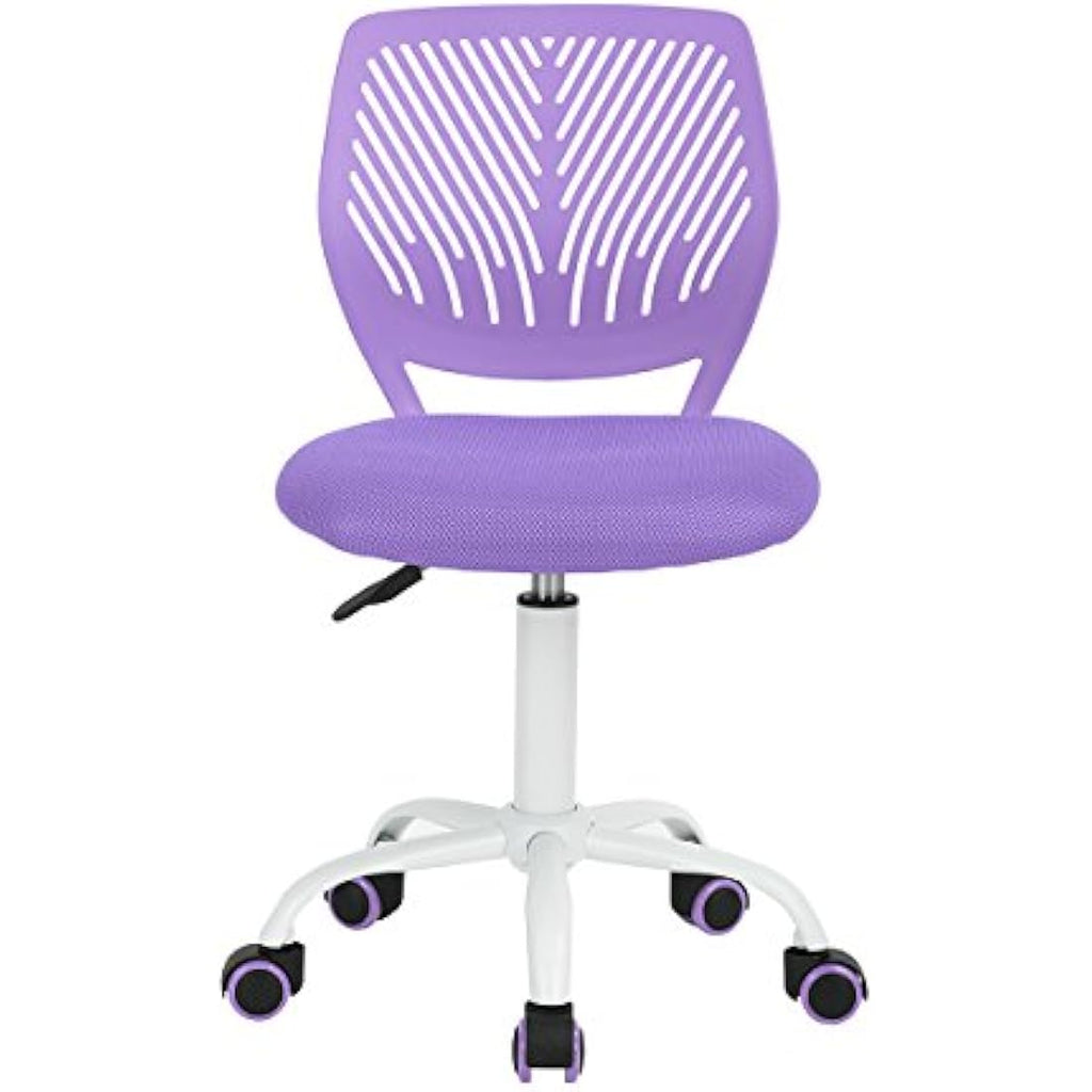 Homy Casa Ergonomic Swivel Desk Chair – Purple Mesh Fabric Task Chair