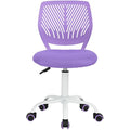 Homy Casa Ergonomic Swivel Desk Chair – Purple Mesh Fabric Task Chair