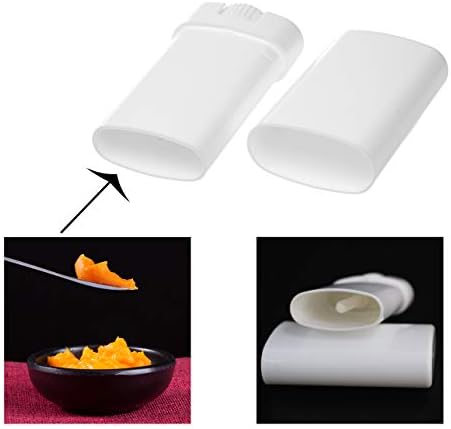 Jolof Store White Deodorant Containers - 10-Pack 0.5 Oz Refillable Tubes