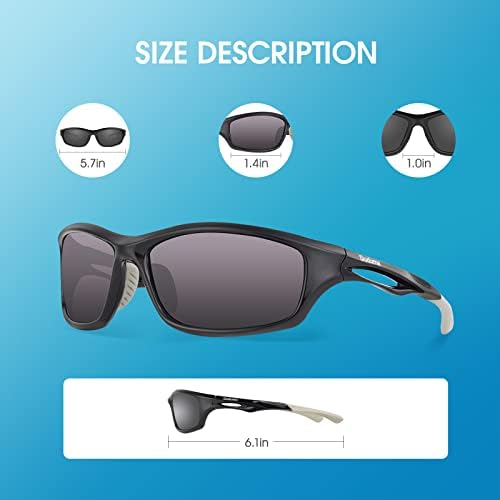 Duduma Polarized Sports Sunglasses – TR90 UV Protection for Men & Women