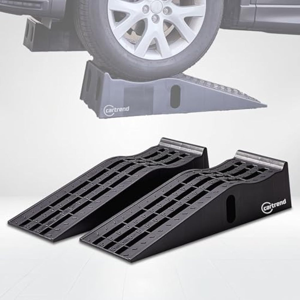 Cartrend Car Ramp Set – 3 Ton Heavy Duty Plastic Ramps, 235mm Wide