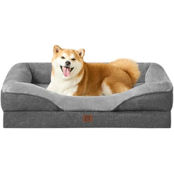 EHEYCIGA Orthopedic Memory Foam Dog Bed – Large Waterproof Pet Sofa