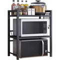 Jolof Store Expandable 3-Tier Microwave Rack – Adjustable Kitchen Shelf