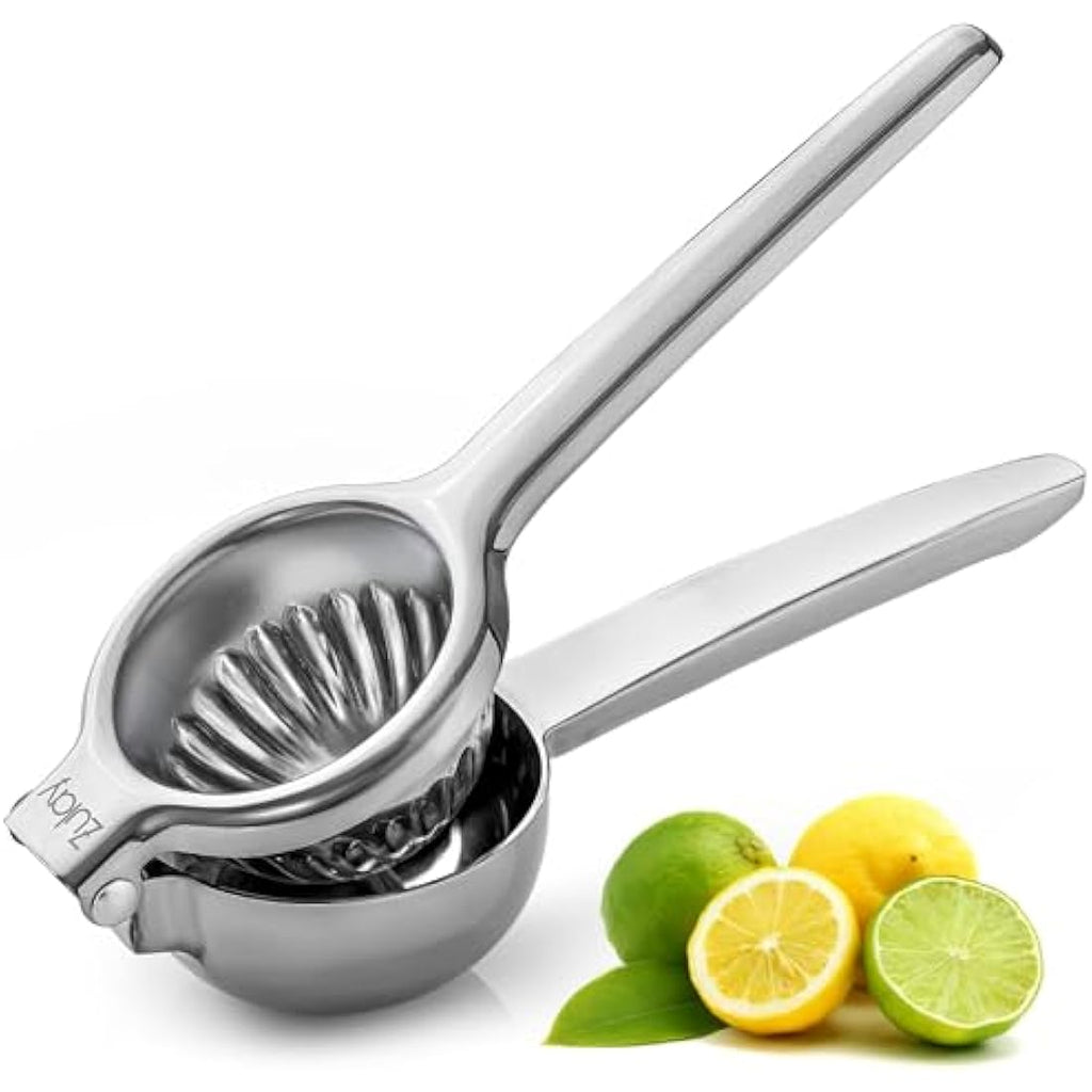 Zulay Kitchen Stainless Steel Lemon Squeezer – Heavy Duty Manual Citrus Press