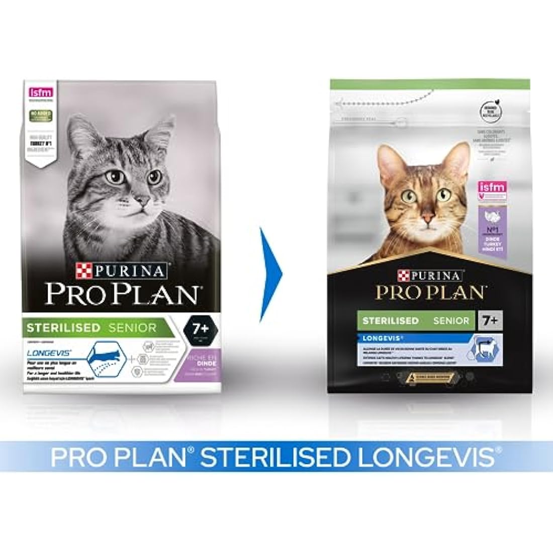 Purina Pro Plan Senior 7+ Sterilised Turkey Dry Cat Food – 3kg