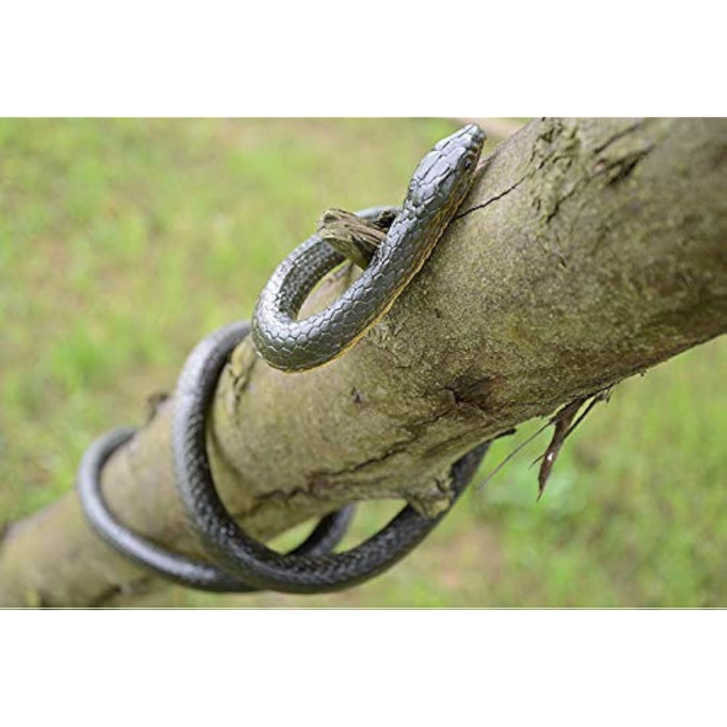 MAKFORT 1.3m Realistic Rubber Snake Toy – Flexible Prank Prop for Garden