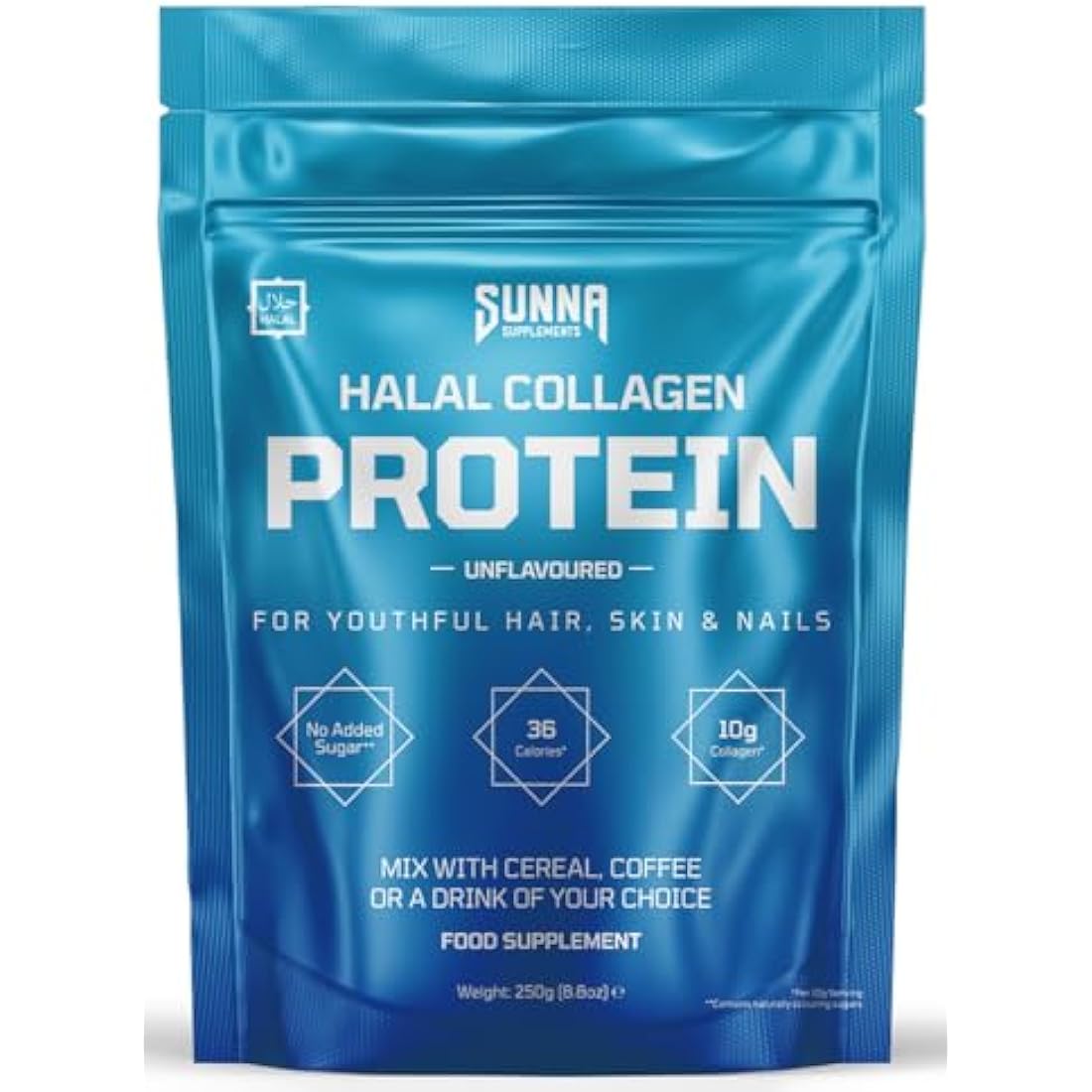 Sunna Supplements Halal Bovine Collagen Peptides – Grass-Fed Unflavoured