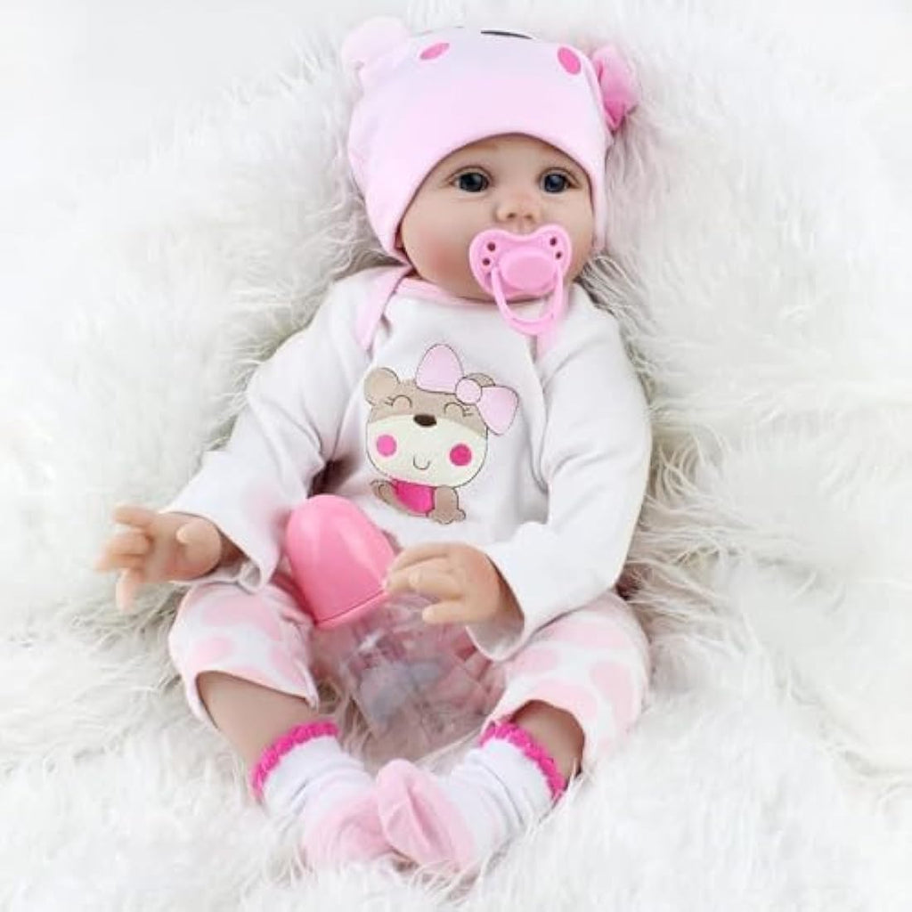 Jolof Store 22 Inch Reborn Baby Doll - Lifelike Silicone Vinyl Toddler