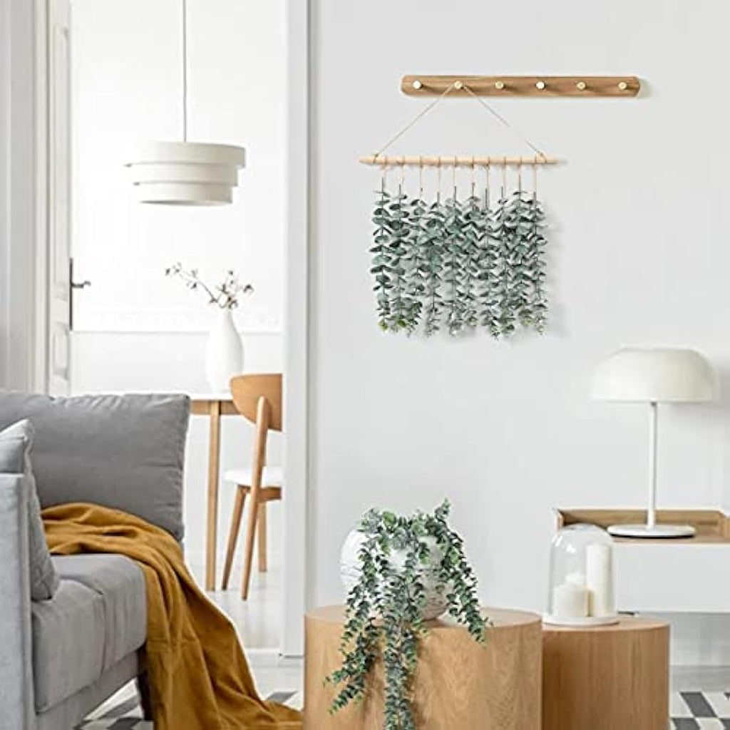 Weldomcor Artificial Eucalyptus Wall Hanging Decor | Boho Farmhouse Greenery