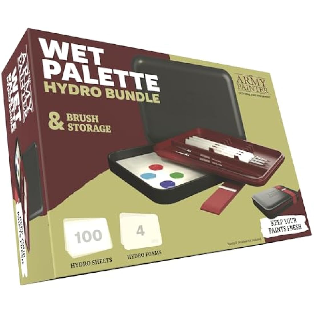 The Army Painter Wet Palette Bundle for Miniatures - 100 Sheets & 4 Sponges