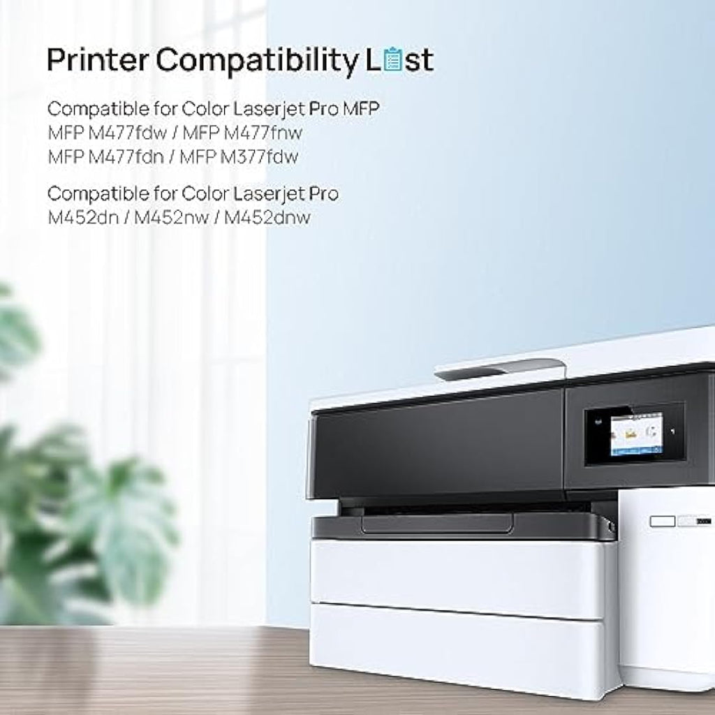 HALLOLUX 410A Compatible Toner Cartridges for HP LaserJet Pro | 4-Pack