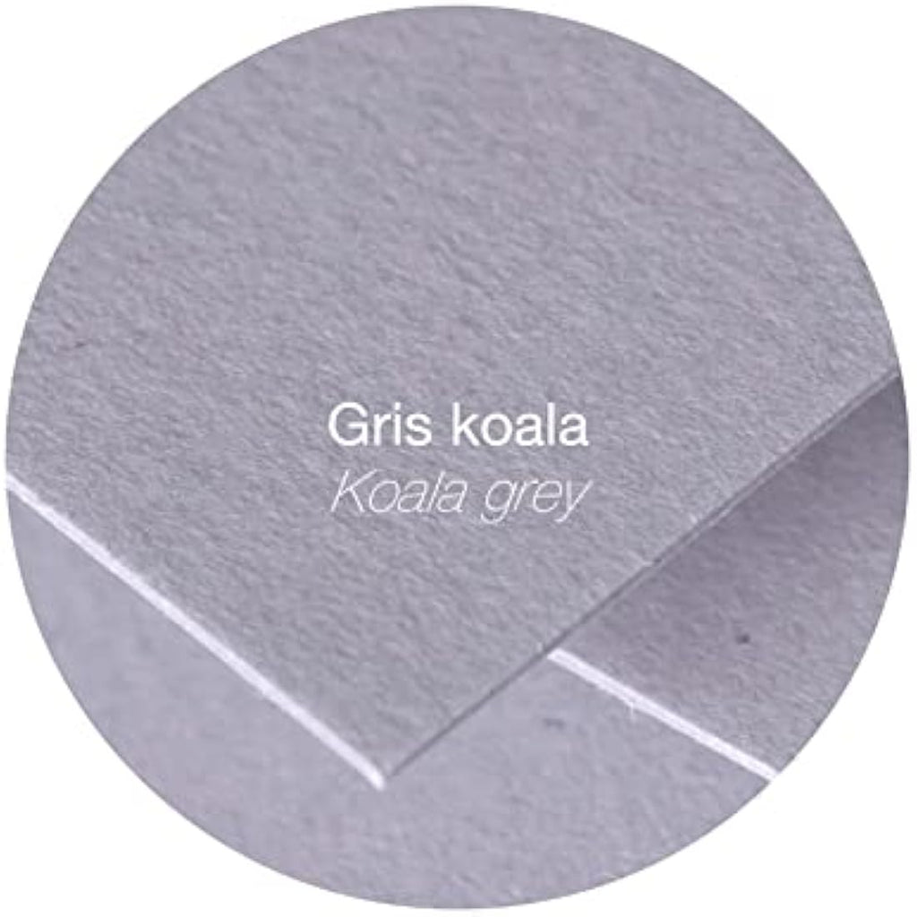 Clairefontaine Pollen Square Envelopes – Koala Grey 140mm (Pack of 20)