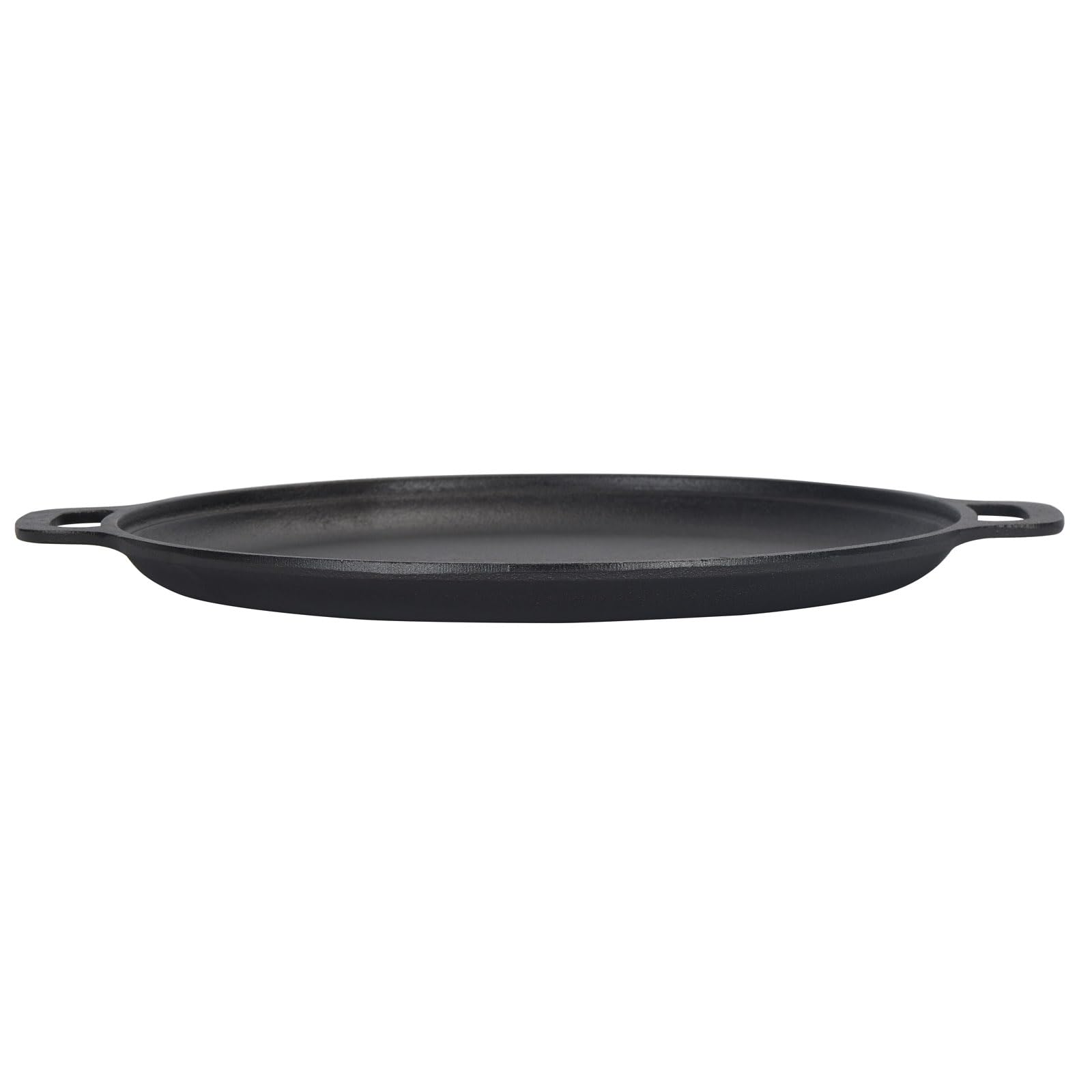 GRANDWISH Pre-Seasoned Cast Iron Skillet Pan | 35cm Round Griddle Pan