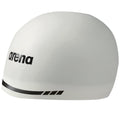 Arena 3D Soft USA Racing Swim Cap | 100% Silicone Hydrodynamic White