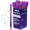 Eziglide Purple Ballpoint Pens – 50-Pack Medium 1.0mm Nib Bulk Set