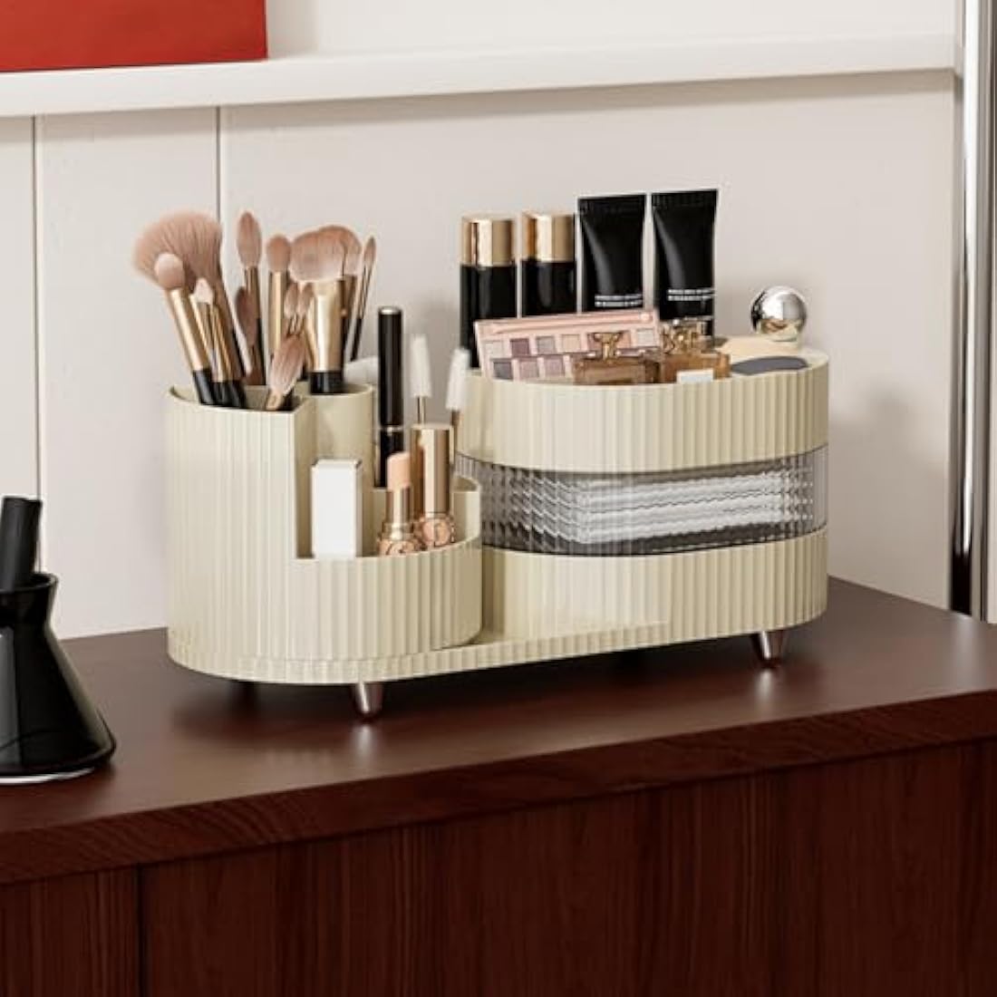 360° Rotating Makeup Organiser | Large Cosmetic Storage Case