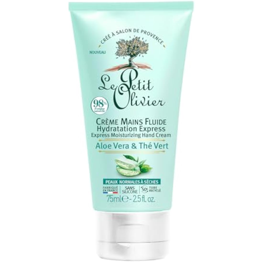 Le Petit Olivier Aloe Vera & Green Tea Moisturizing Hand Cream - 2.5 oz