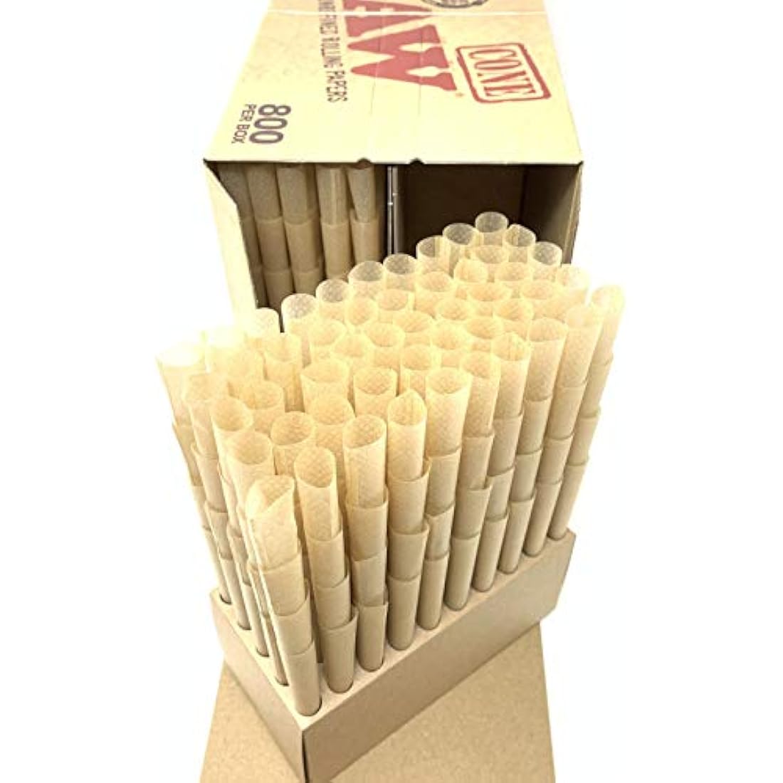 RAW Classic King Size Pre-Rolled Cones – Unbleached Vegan Rolling Paper