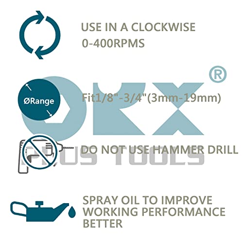 ORX PLUS TOOLS Tungsten Blade External Chamfer Deburring Tool (3-19mm)