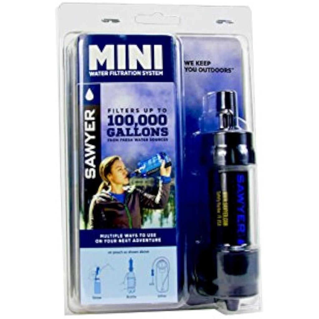 Sawyer Mini Water Filtration System | Portable 0.1 Micron Filter