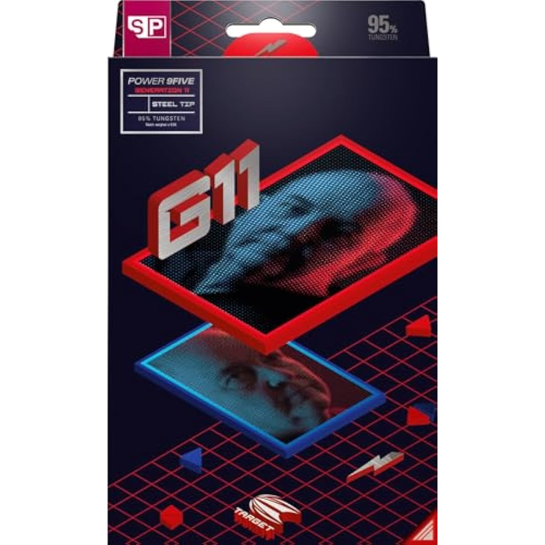 Target Phil Taylor Gen 11 Power 9-Five 95% Tungsten Steel Tip Darts Set