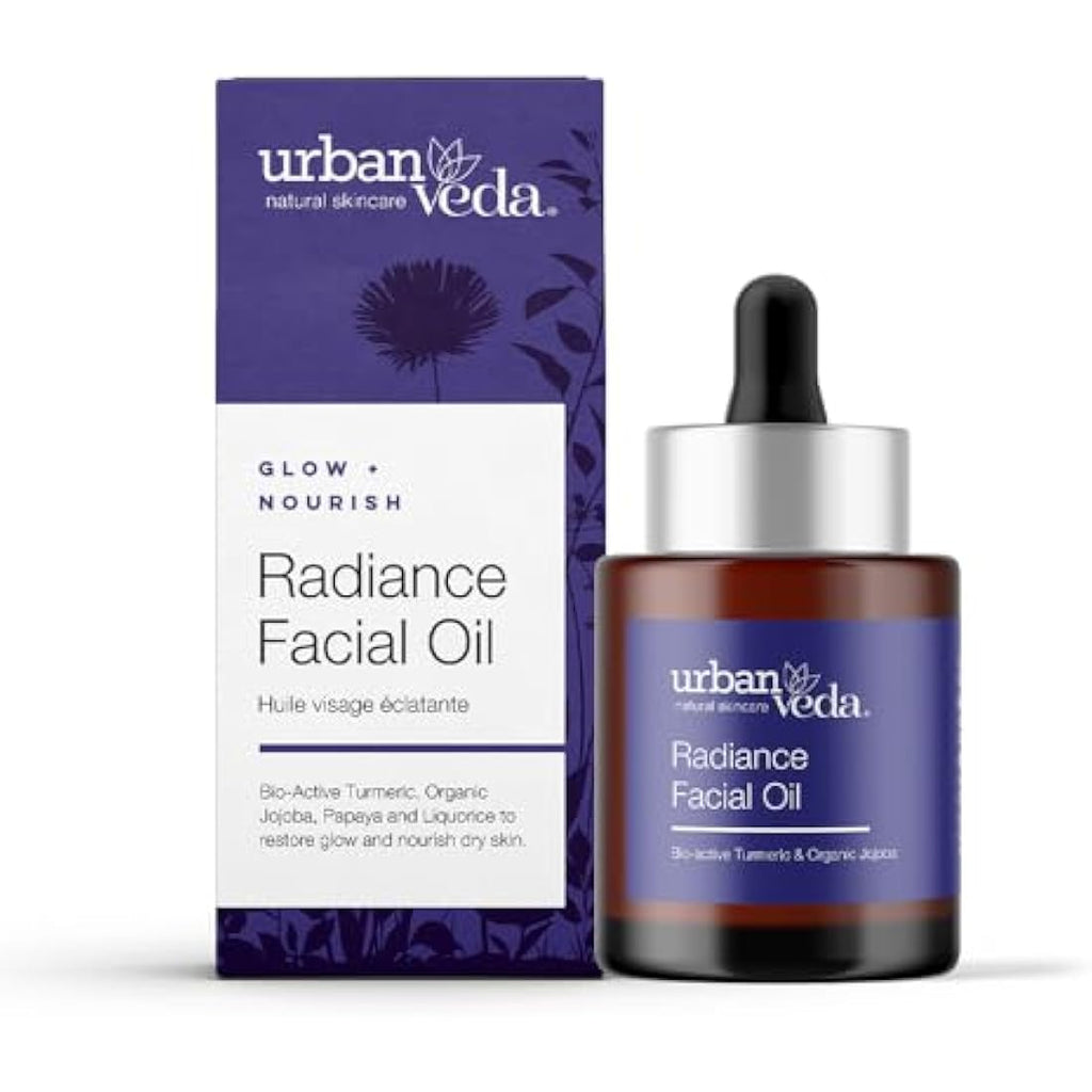 Urban Veda Radiance Facial Oil | Brightening Turmeric & Peptide | 30ml